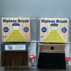 DIPLESS BRUSH COMBO (Complete Kit) - Includes 5" Wood Block & 5 3/8" Plastic block w/ connectors & Titan spray tip of your choice